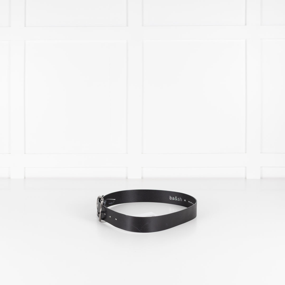 BA&SH Black Double D Ring Belt