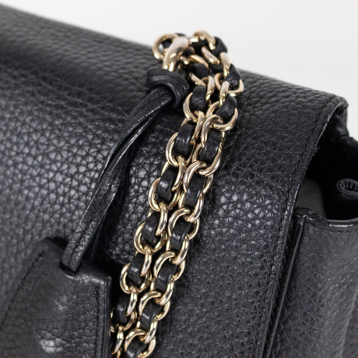 Mulberry Black Pebbled Leather Lily Bag
