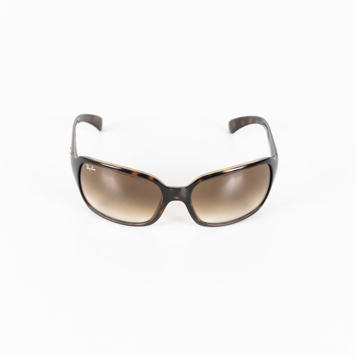 Ray-Ban Havana Brown Sunglasses With Gradient Lenses