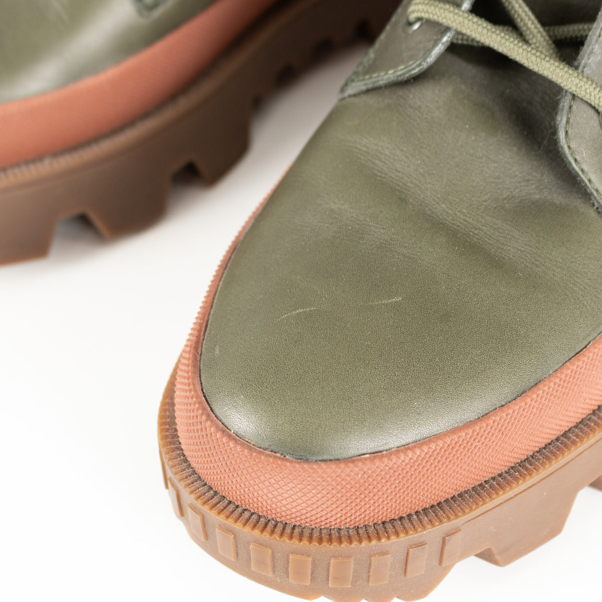 Moncler Carinne Green Hiker Boots