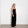 Balmain Black Velvet Wide Leg Trousers