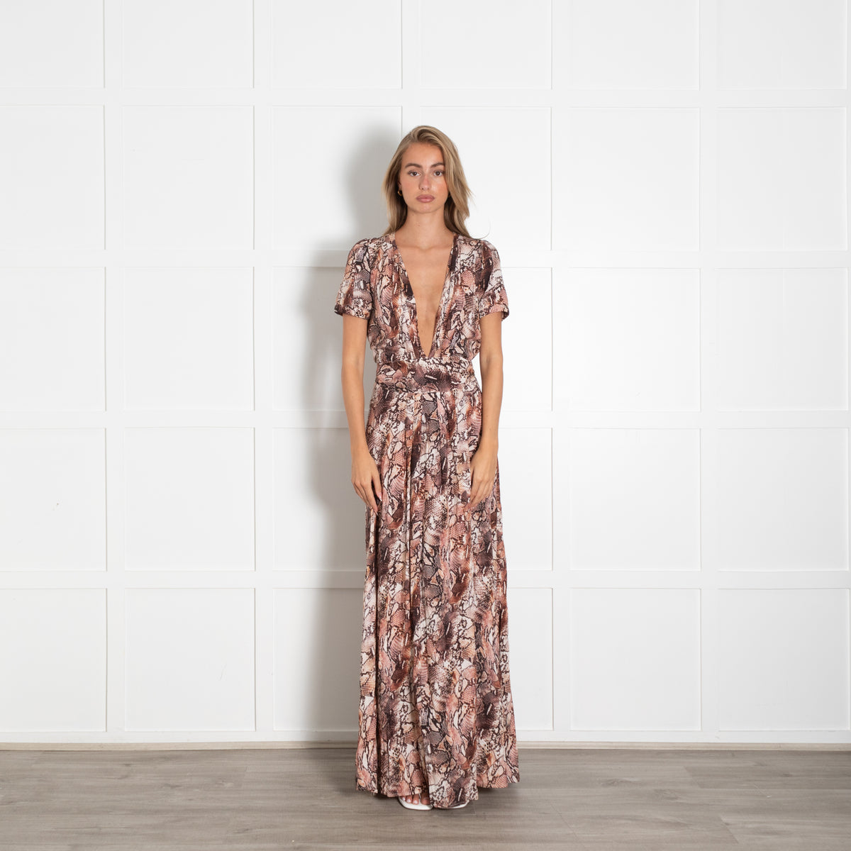 Melissa Odabash Snake Print Maxi Dress
