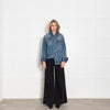 Loewe Blue Detachable Cuffs Asymmetric Oversized Denim Jacket