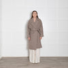 Raey Wool And Mohair Blend Unlined Beige Coat With Belt