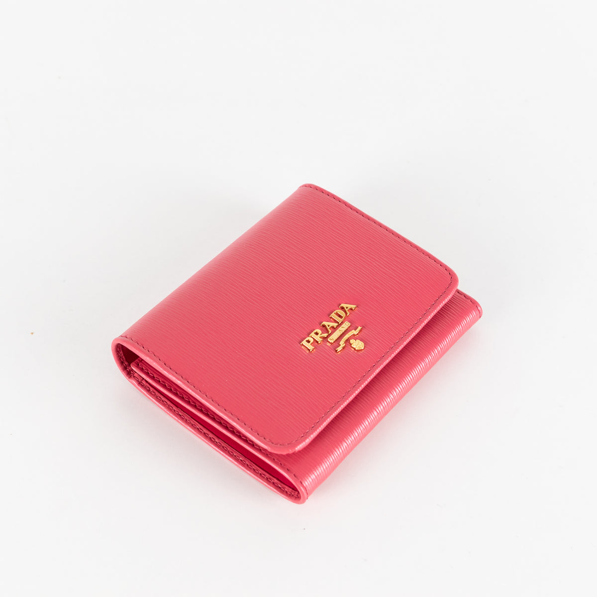 Prada Pink Small Ripple Leather Purse