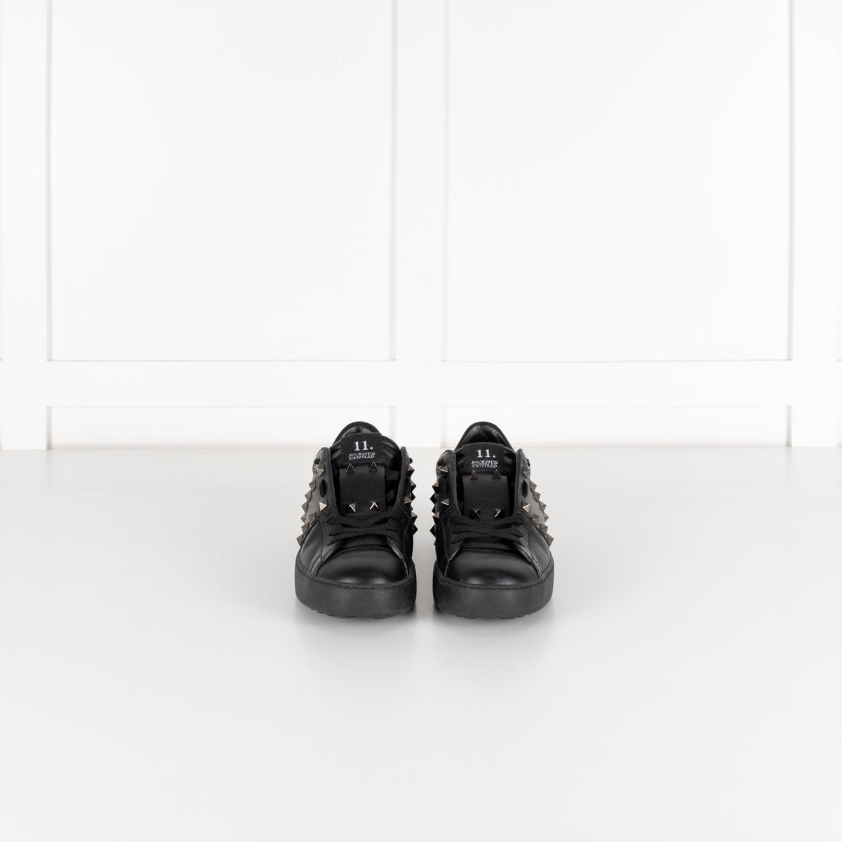 Valentino Garavani Black Rockstud Untitled Sneakers