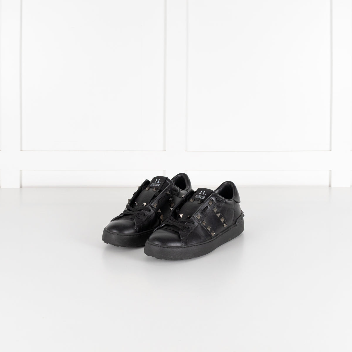 Valentino Garavani Black Rockstud Untitled Sneakers