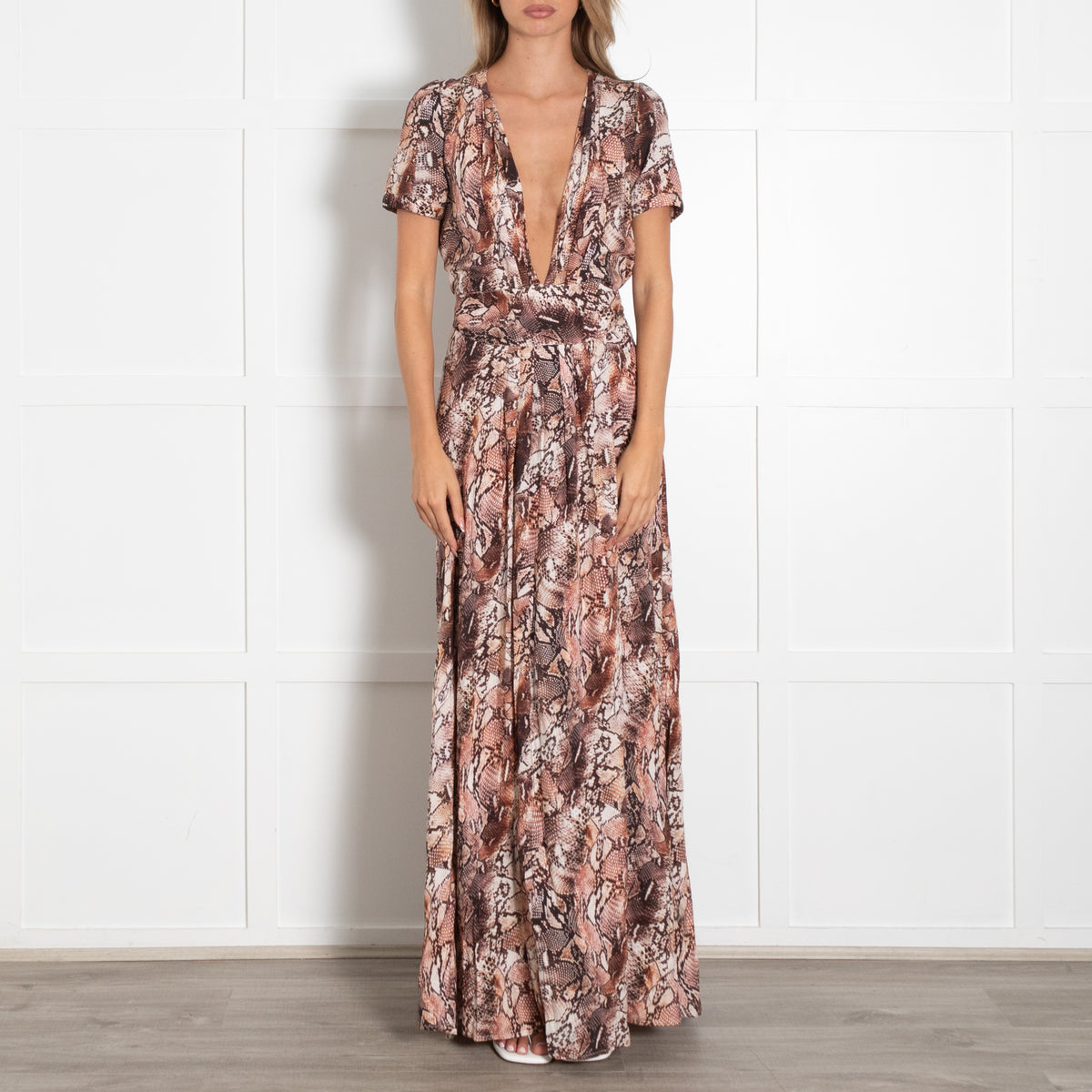 Melissa Odabash Snake Print Maxi Dress