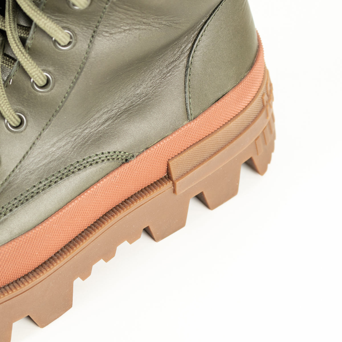 Moncler Carinne Green Hiker Boots
