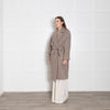 Raey Wool And Mohair Blend Unlined Beige Coat With Belt