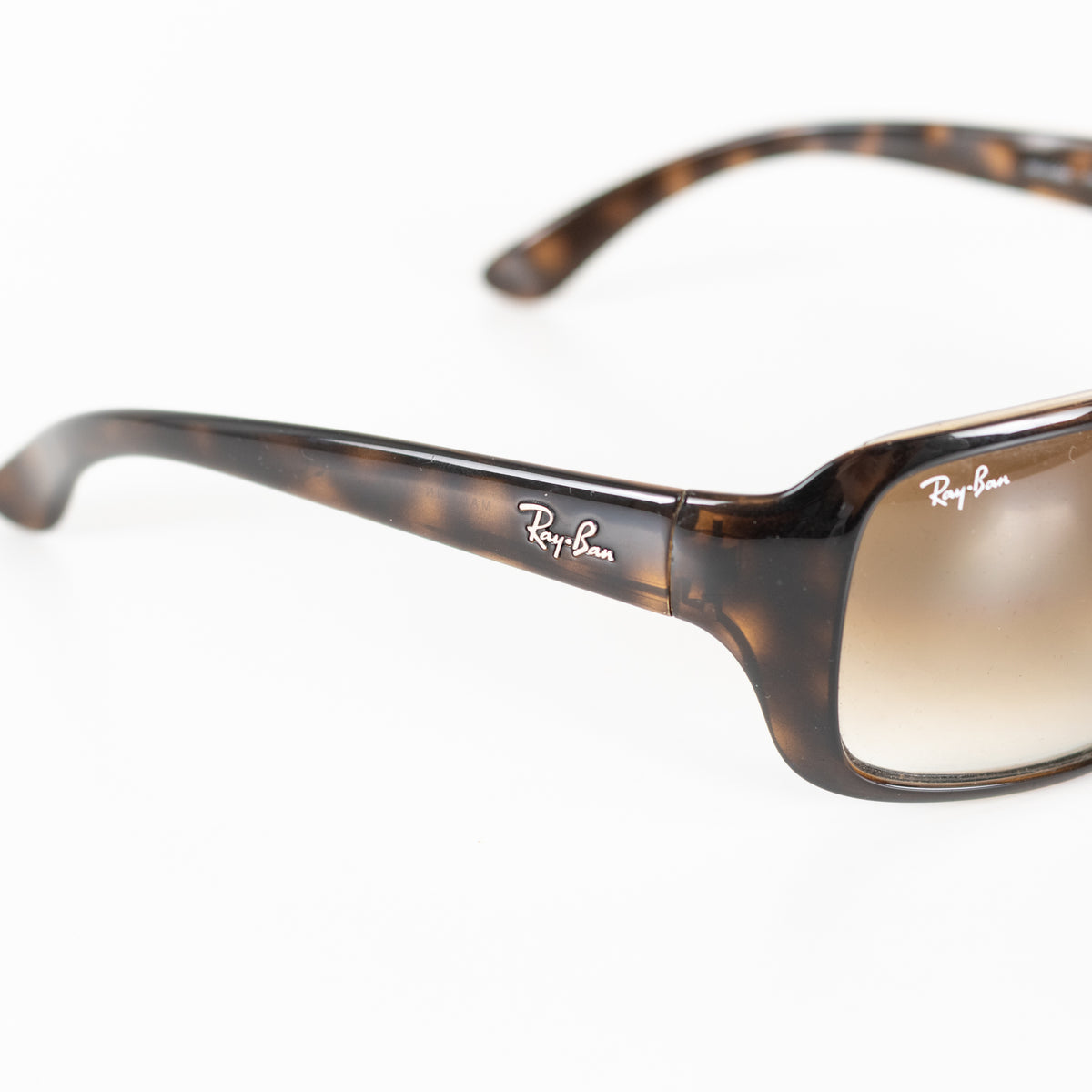 Ray-Ban Havana Brown Sunglasses With Gradient Lenses