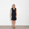 Emilio Pucci Black Ruffled Sleeveless Dress