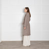 Raey Wool And Mohair Blend Unlined Beige Coat With Belt