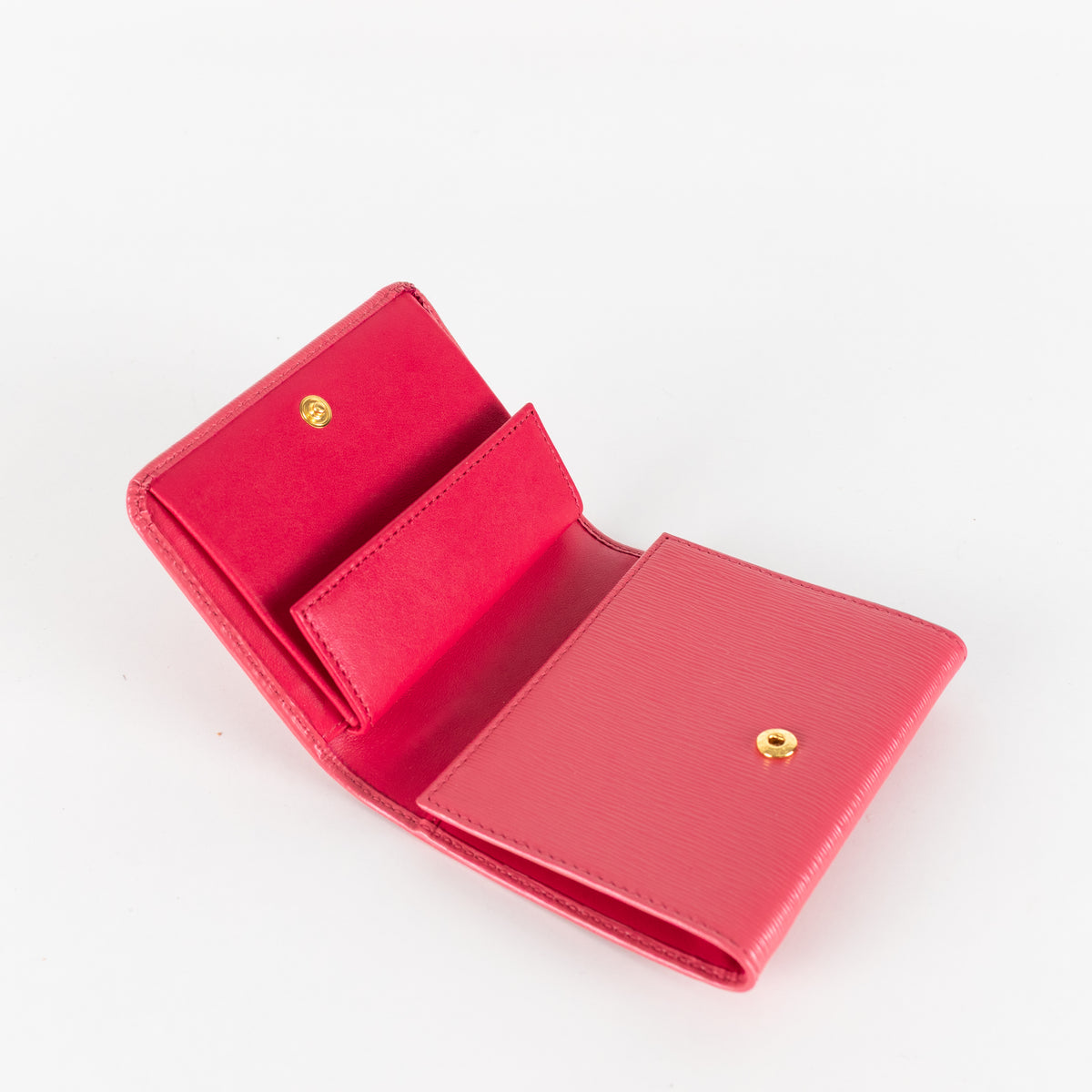 Prada Pink Small Ripple Leather Purse