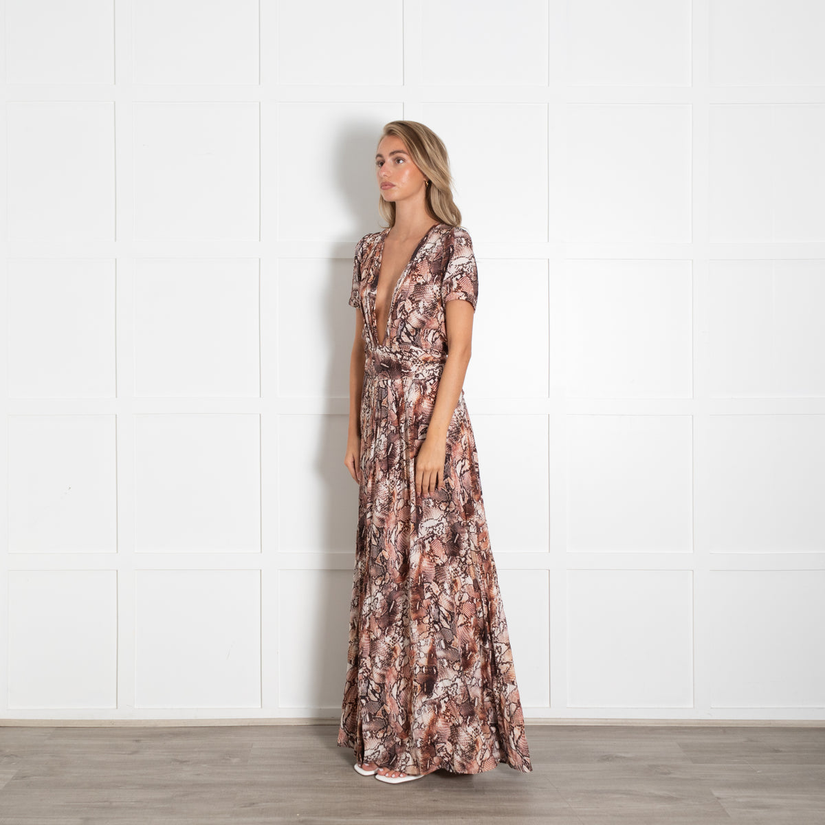 Melissa Odabash Snake Print Maxi Dress