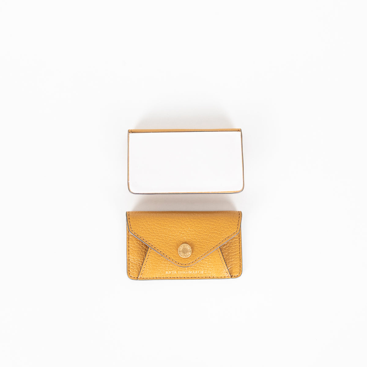 Anya Hindmarch Mustard Card Pouch for Phone