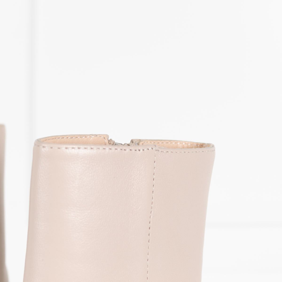 AGL Off White Ankle Boot With High  Heel