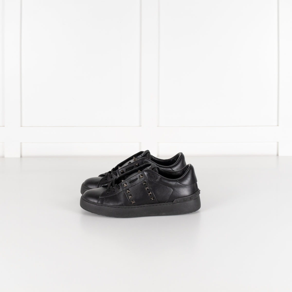 Valentino Garavani Black Rockstud Untitled Sneakers