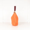 Anya Hindmarch Orange  Shoulder Bag with Burgundy Strap