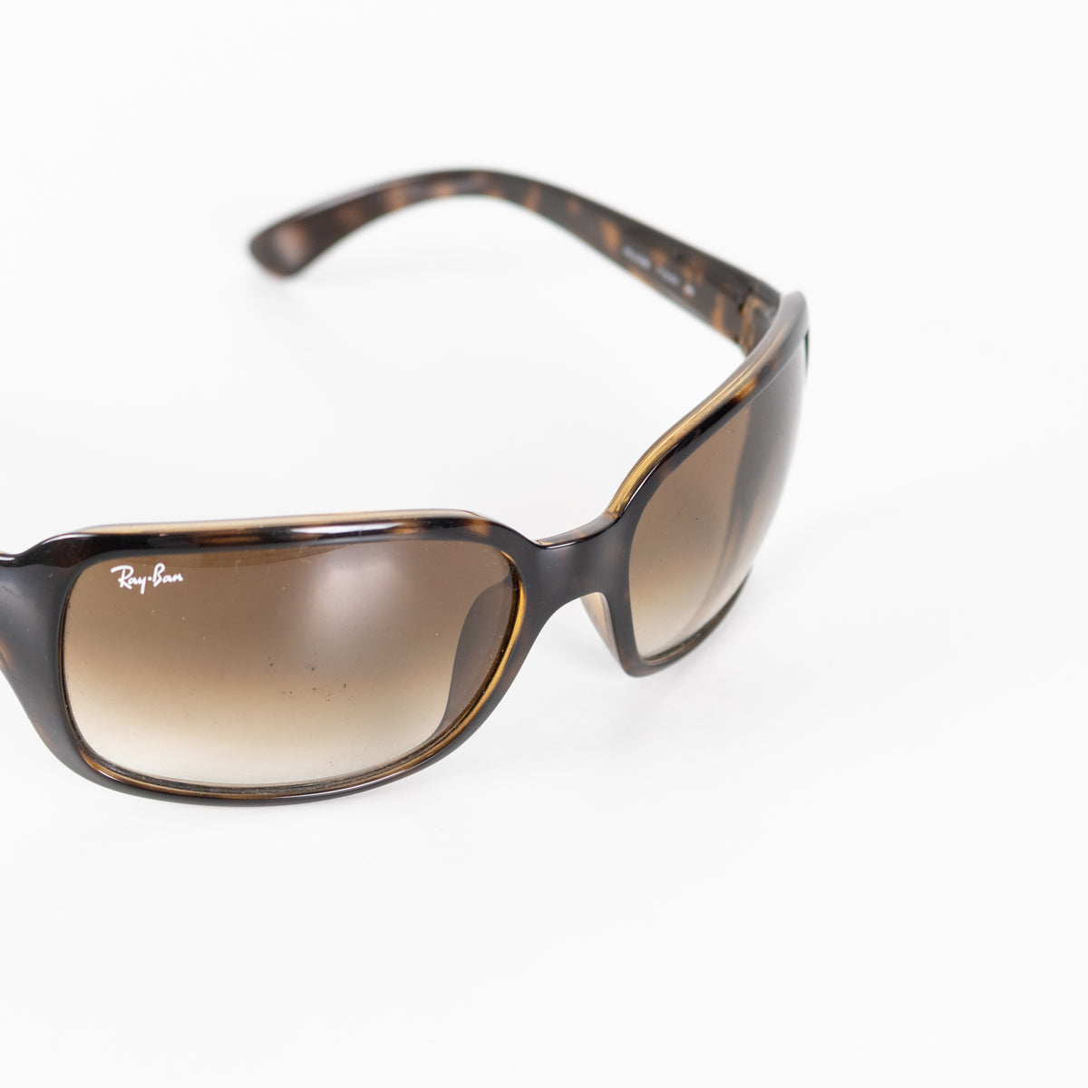 Ray-Ban Havana Brown Sunglasses With Gradient Lenses