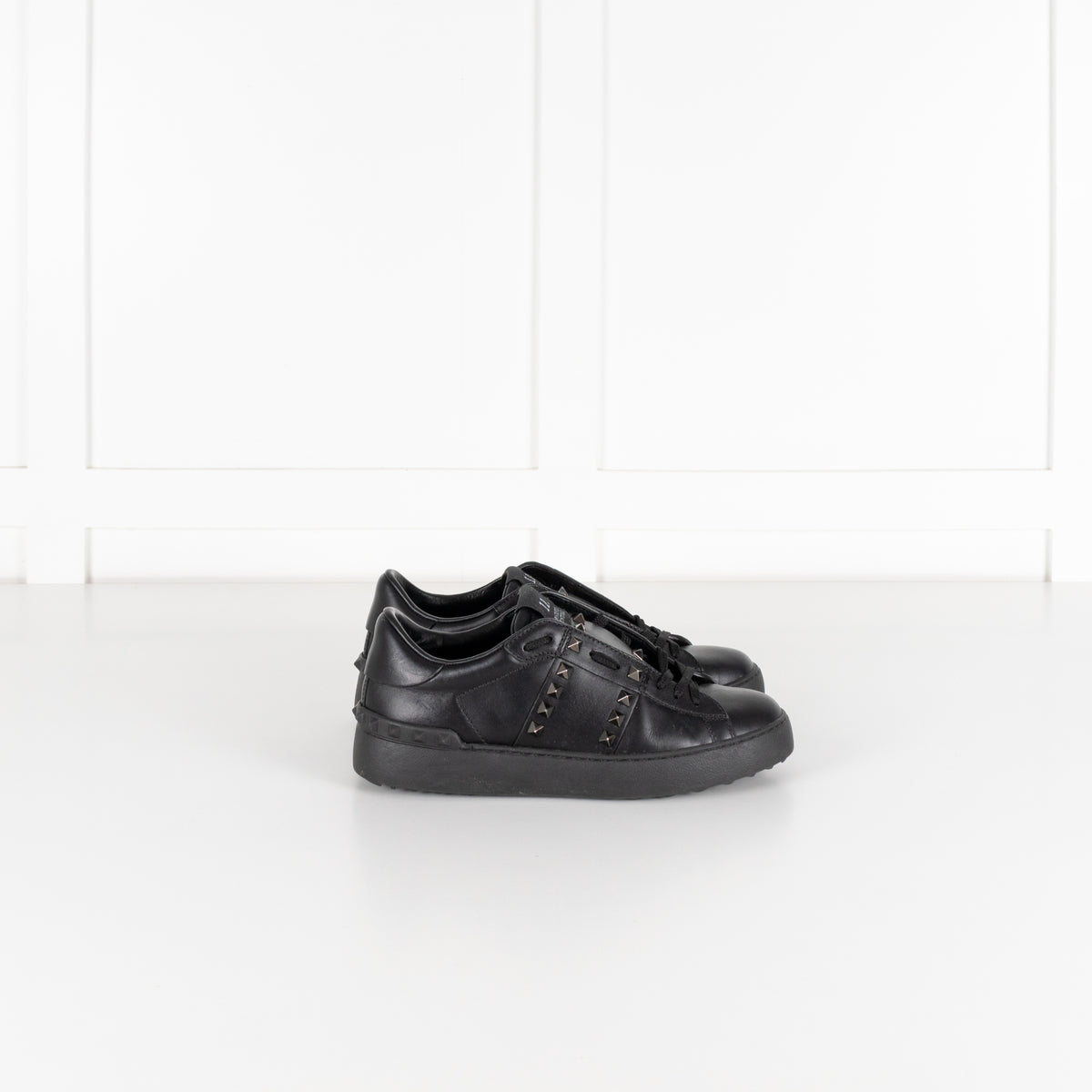 Valentino Garavani Black Rockstud Untitled Sneakers