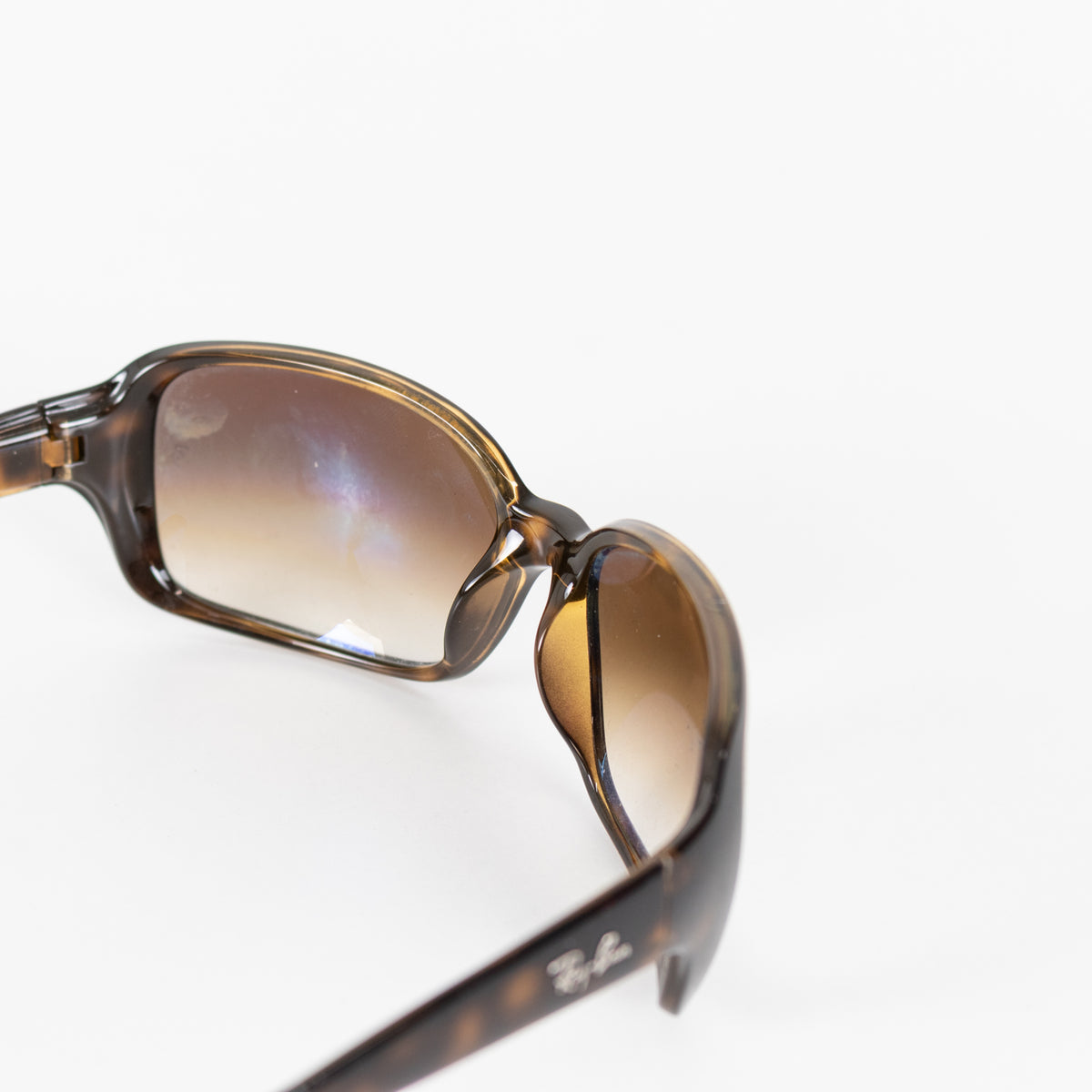 Ray-Ban Havana Brown Sunglasses With Gradient Lenses