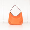 Anya Hindmarch Orange  Shoulder Bag with Burgundy Strap