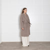 Raey Wool And Mohair Blend Unlined Beige Coat With Belt
