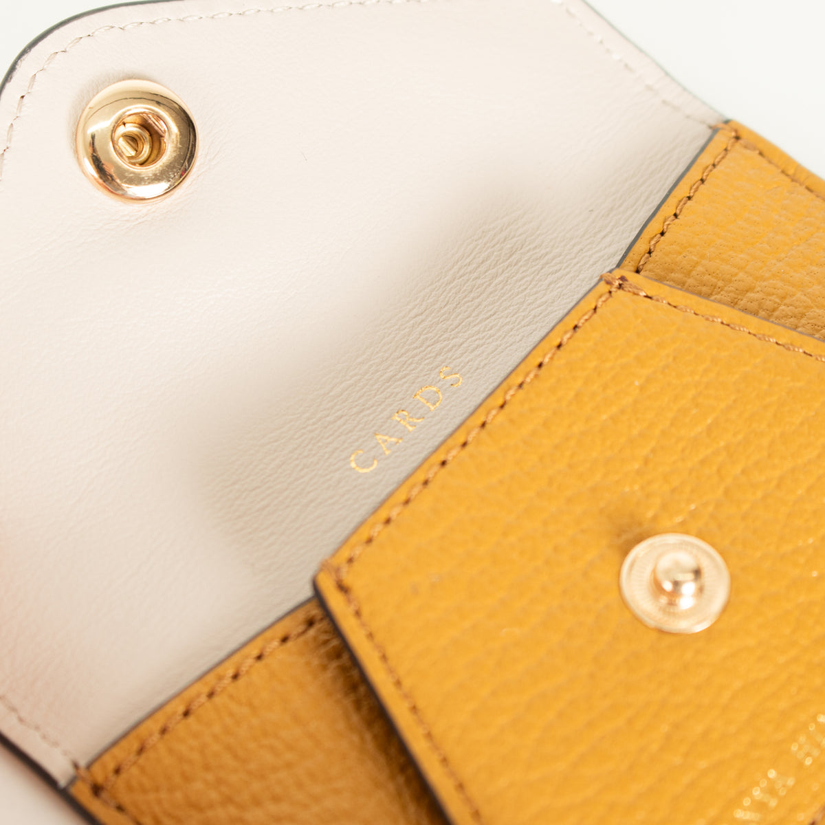 Anya Hindmarch Mustard Card Pouch for Phone