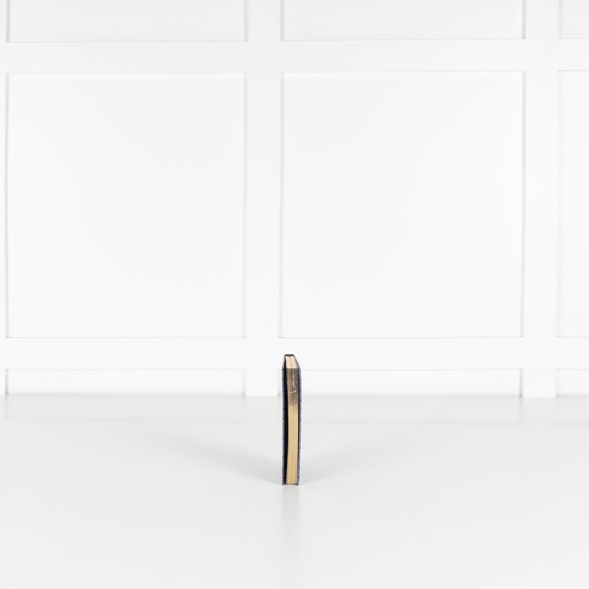 Smythson Blue Panama Leather Notebook With Silk Lining