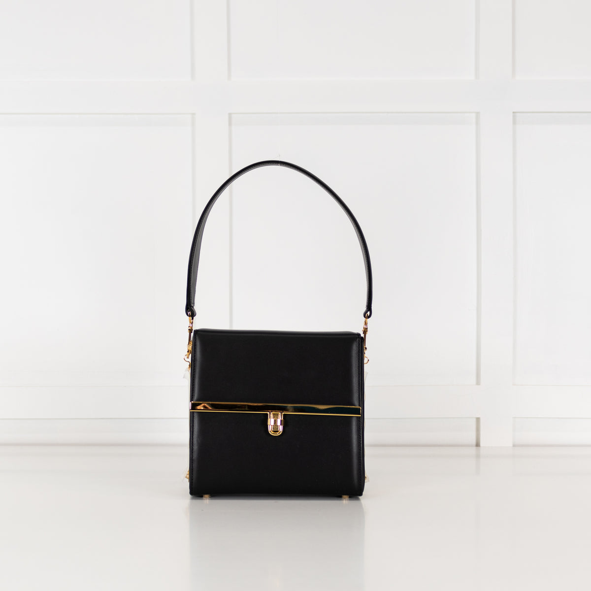 Ame Moi Black Leather Bag