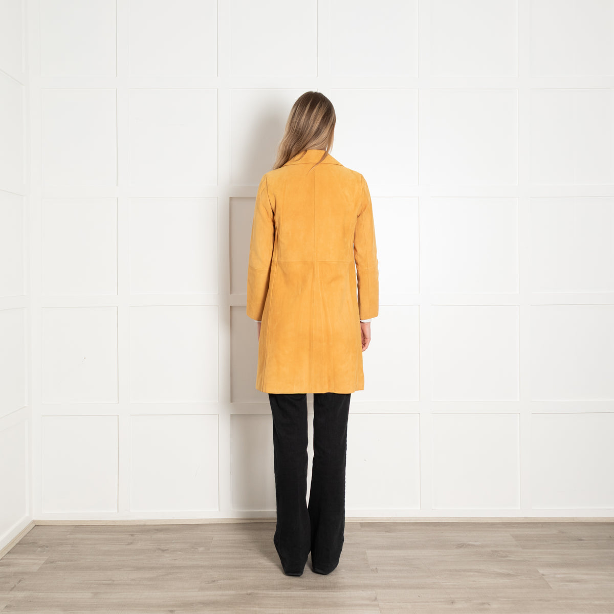 Theory Orange Suede Coat