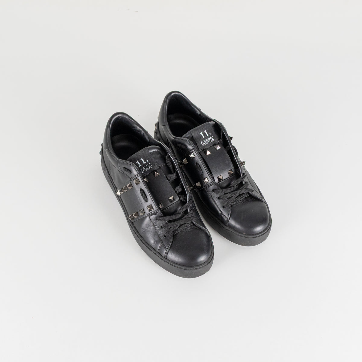 Valentino Garavani Black Rockstud Untitled Sneakers