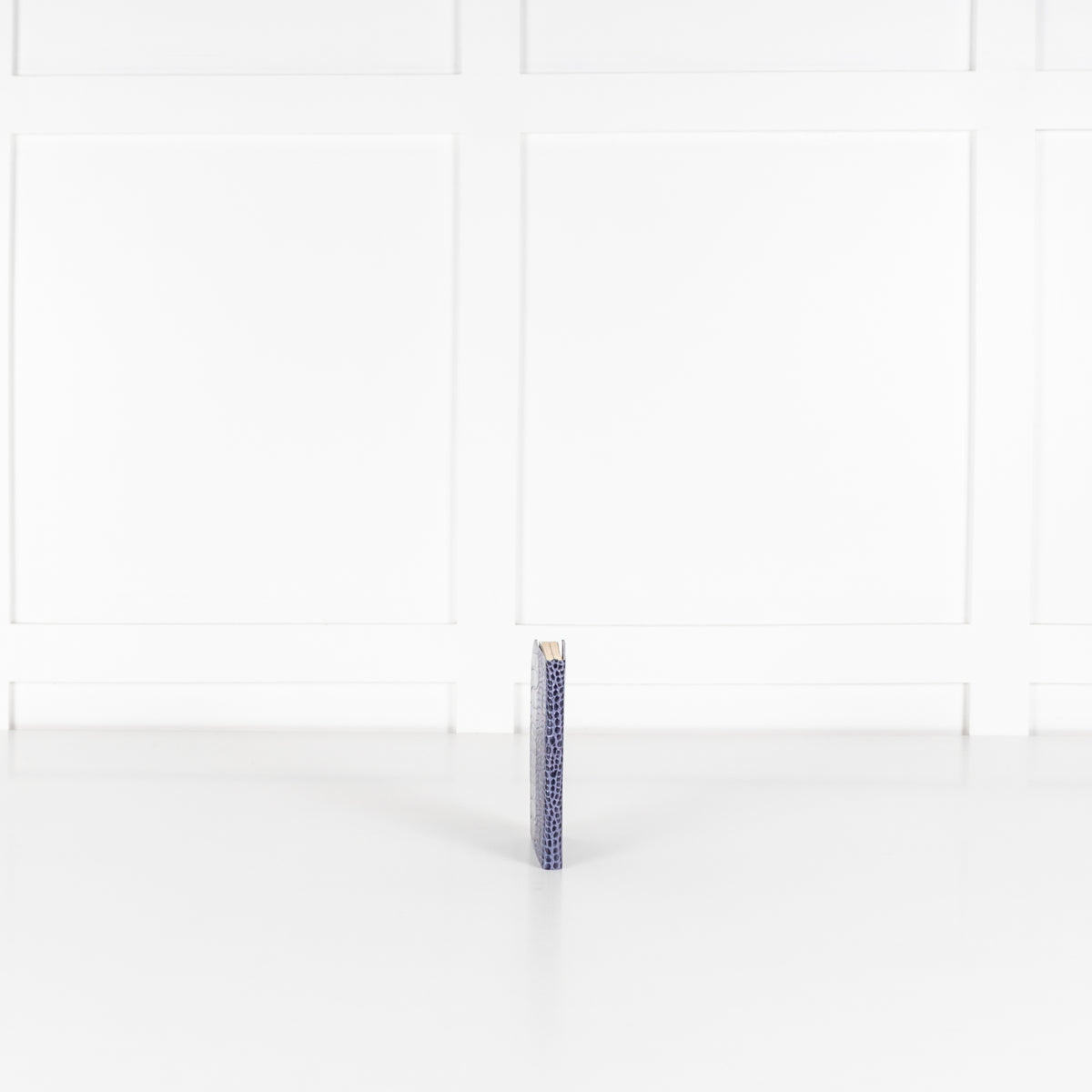 Smythson Blue Panama Leather Notebook With Silk Lining