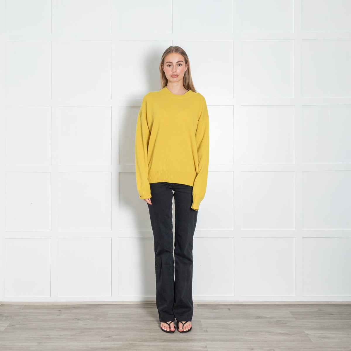 &Daughter Yellow Crewneck Wool Jumper