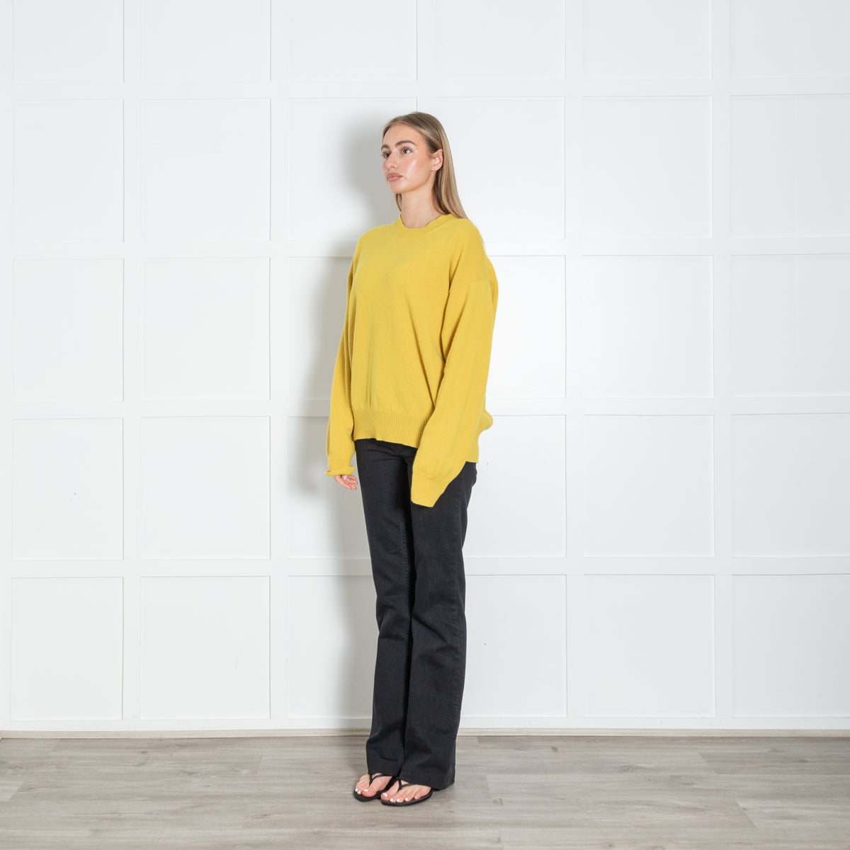&Daughter Yellow Crewneck Wool Jumper