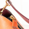 Anya Hindmarch Orange  Shoulder Bag with Burgundy Strap