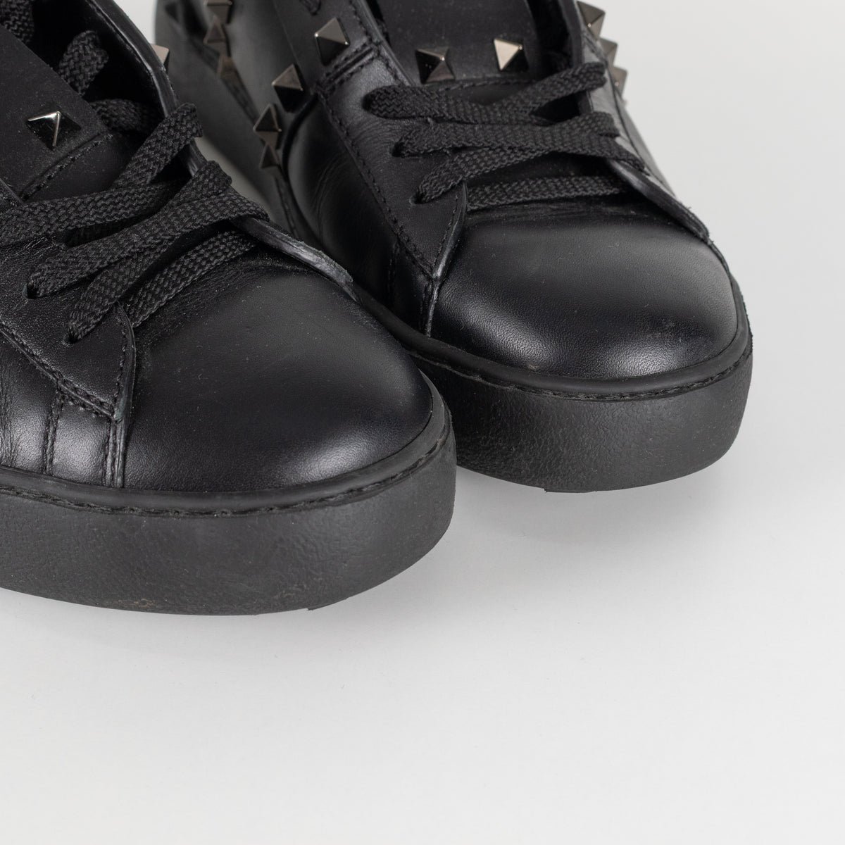 Valentino Garavani Black Rockstud Untitled Sneakers