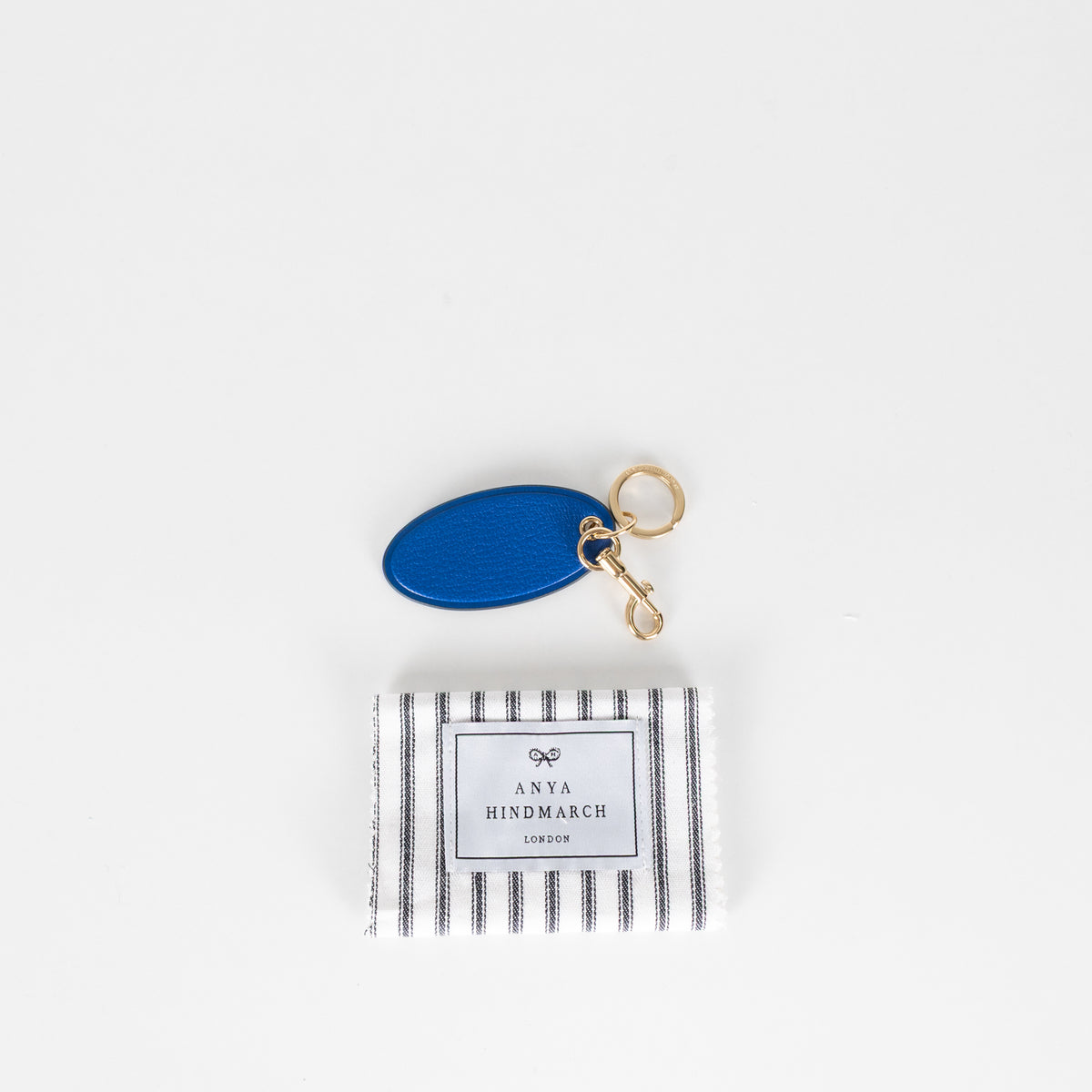 Anya Hindmarch Cobalt Bespoke Medium Keyring