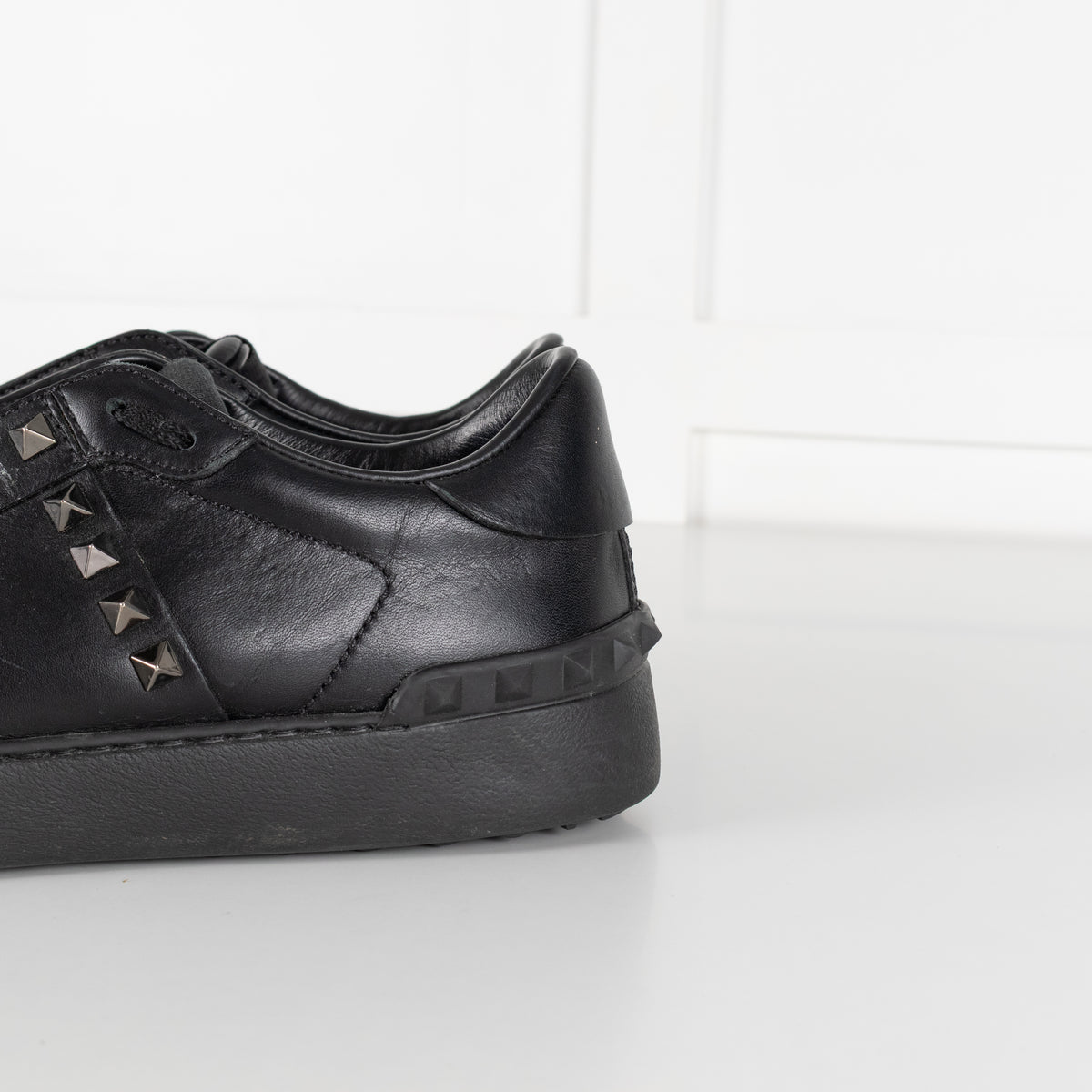 Valentino Garavani Black Rockstud Untitled Sneakers