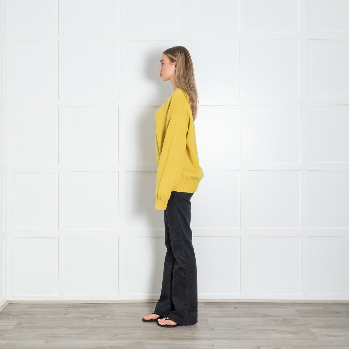 &Daughter Yellow Crewneck Wool Jumper