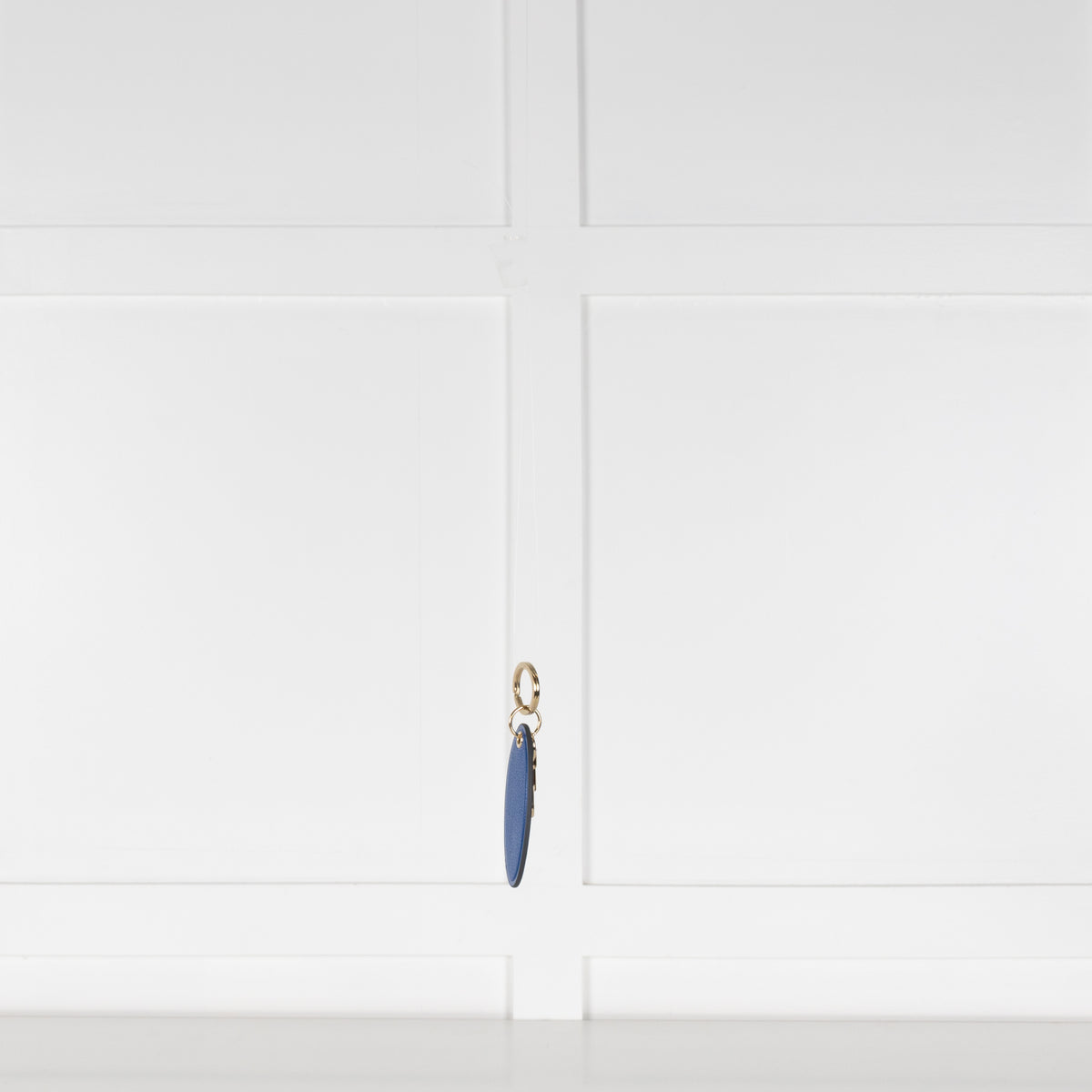 Anya Hindmarch Bespoke Oval Cobalt Medium Keyring