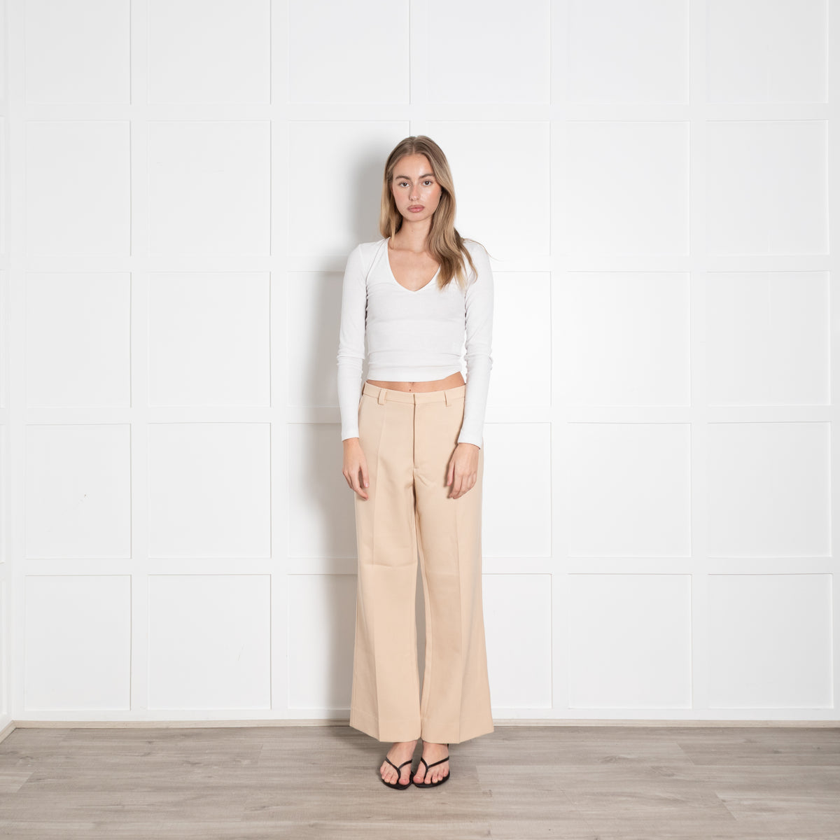 Maison Margiela Camel Distressed Collar Trouser Suit