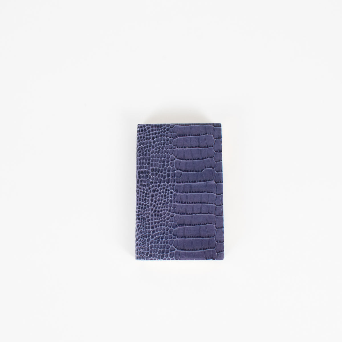 Smythson Blue Panama Leather Notebook With Silk Lining