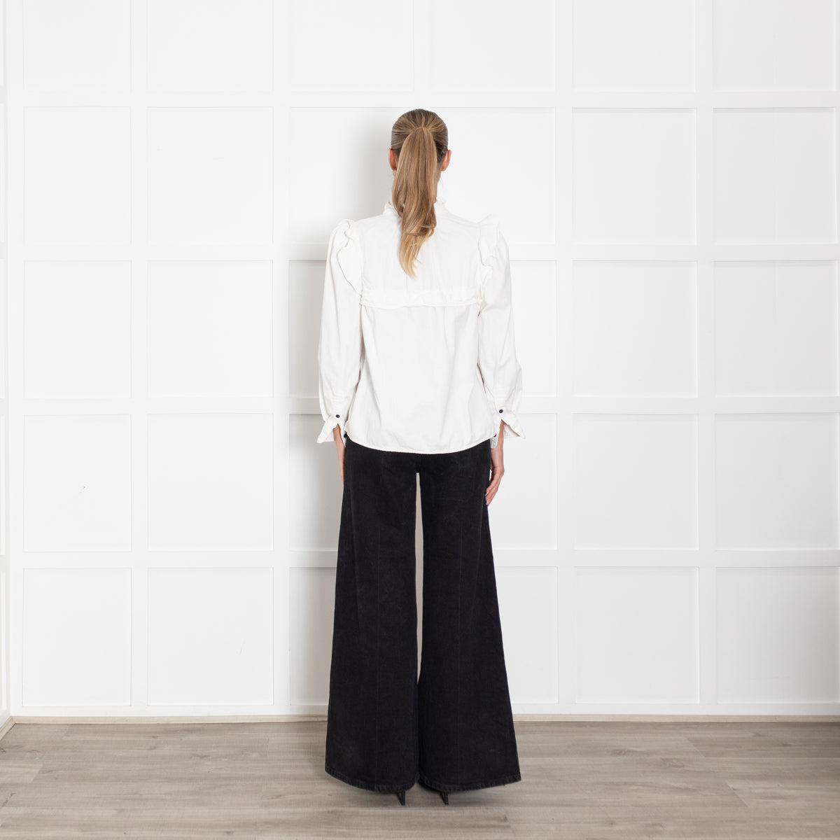 Marant Etoile Cream Idety Denim Shirt
