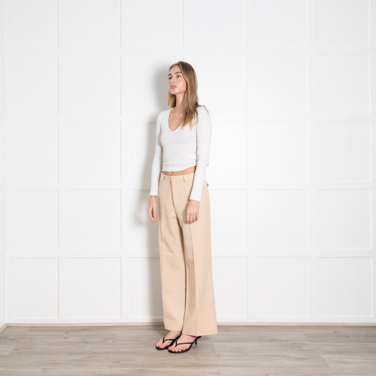 Maison Margiela Camel Distressed Collar Trouser Suit