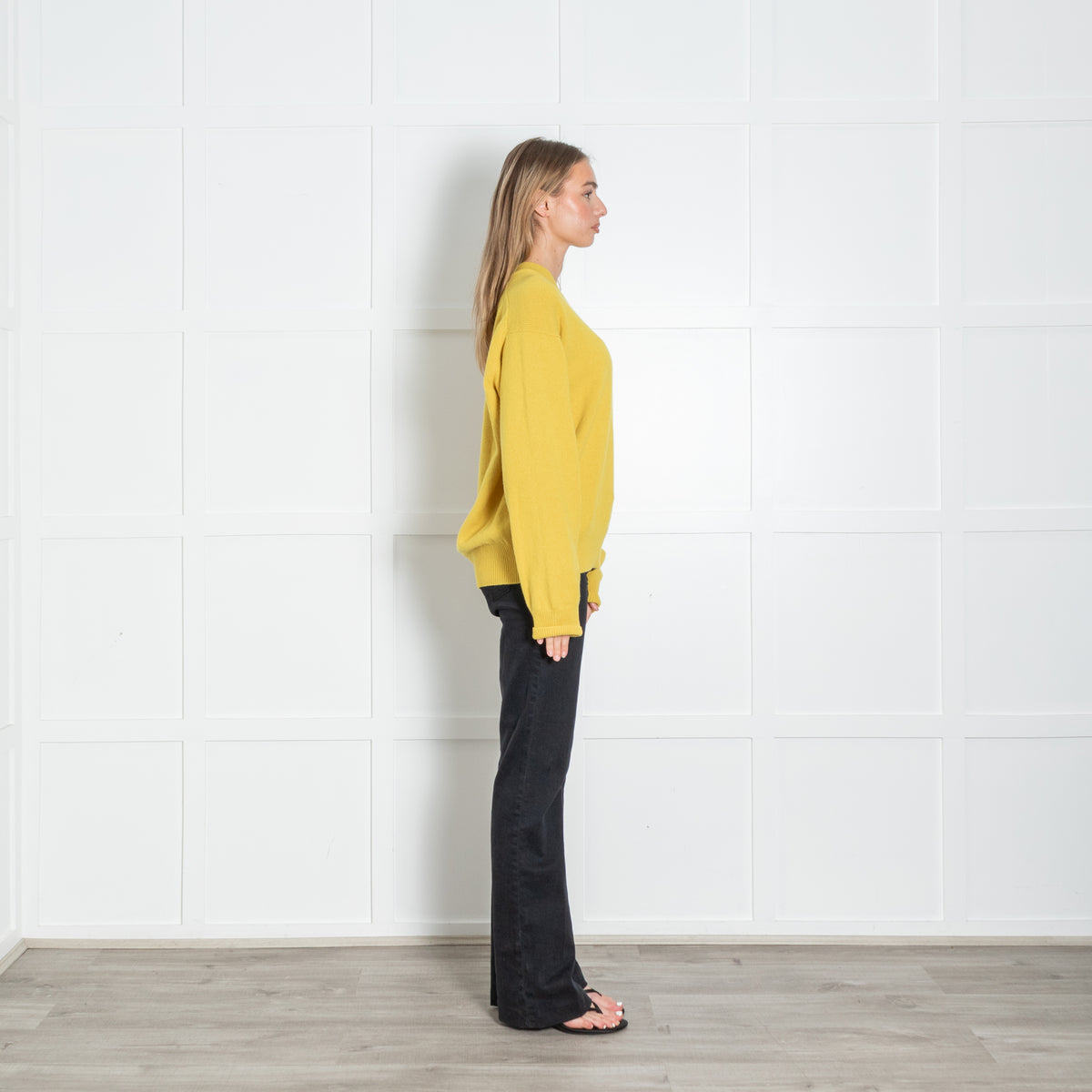 &Daughter Yellow Crewneck Wool Jumper
