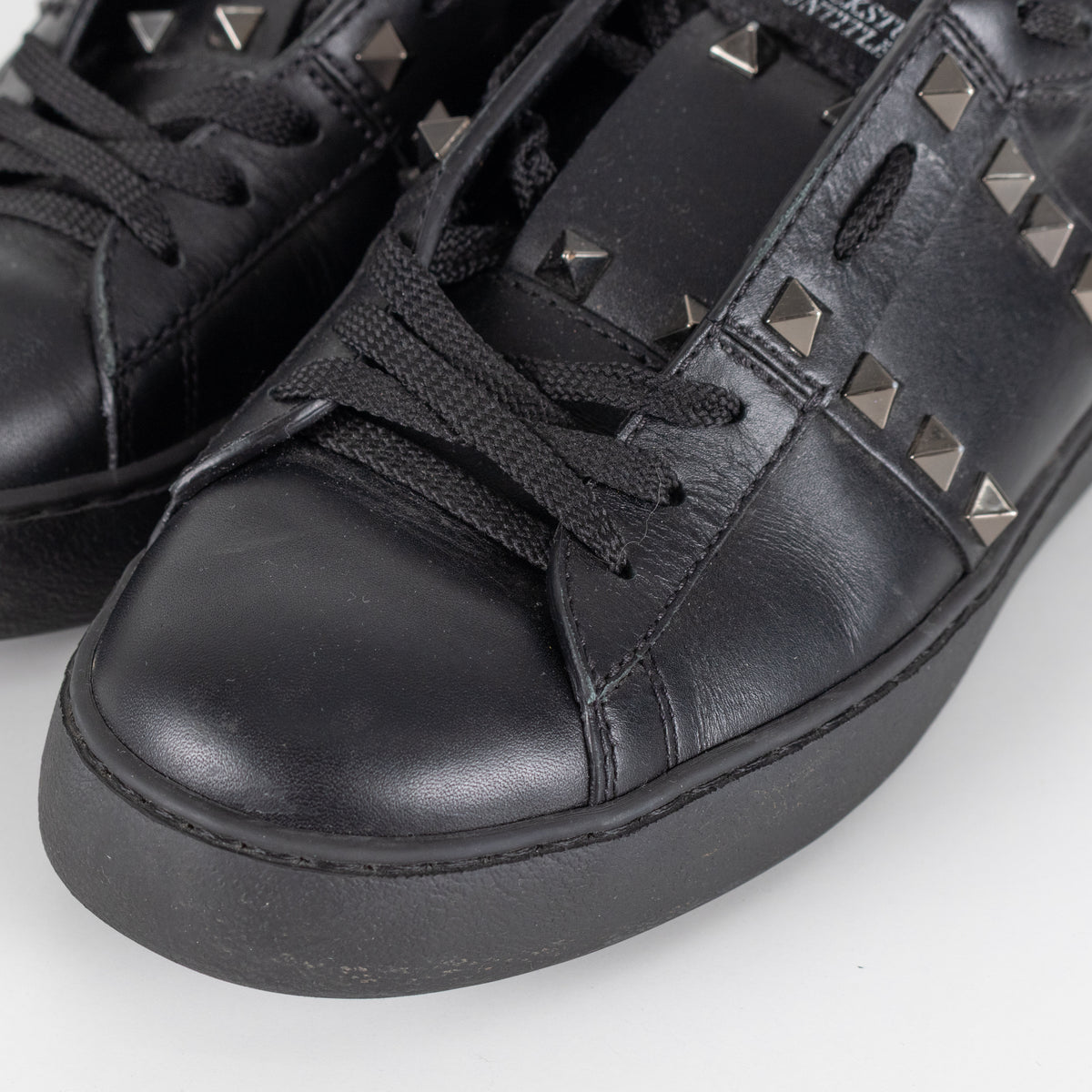 Valentino Garavani Black Rockstud Untitled Sneakers