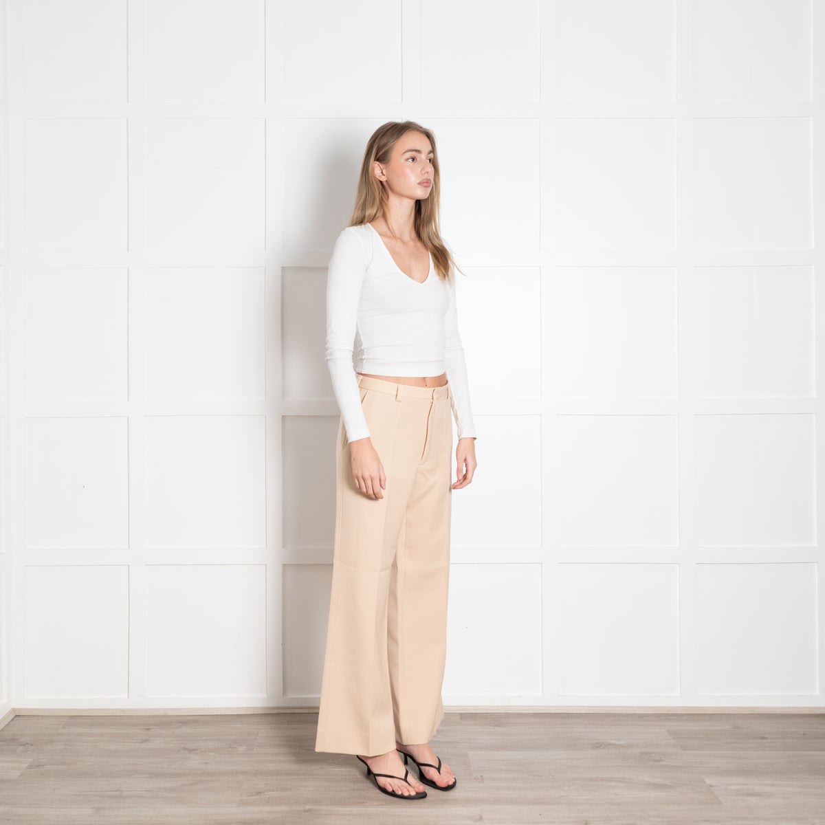 Maison Margiela Camel Distressed Collar Trouser Suit