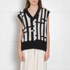 Indust by MCQ Grey and White Knit Vest